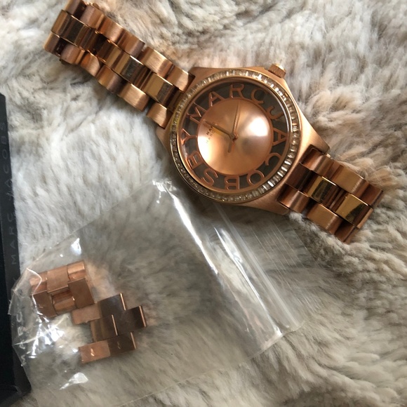 Marc By Marc Jacobs Henry Rose Gold Watch w/ Box - Picture 4 of 6